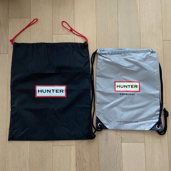Hunter Boots Black & Grey Backpack Travel Storage - Picture 1 of 14